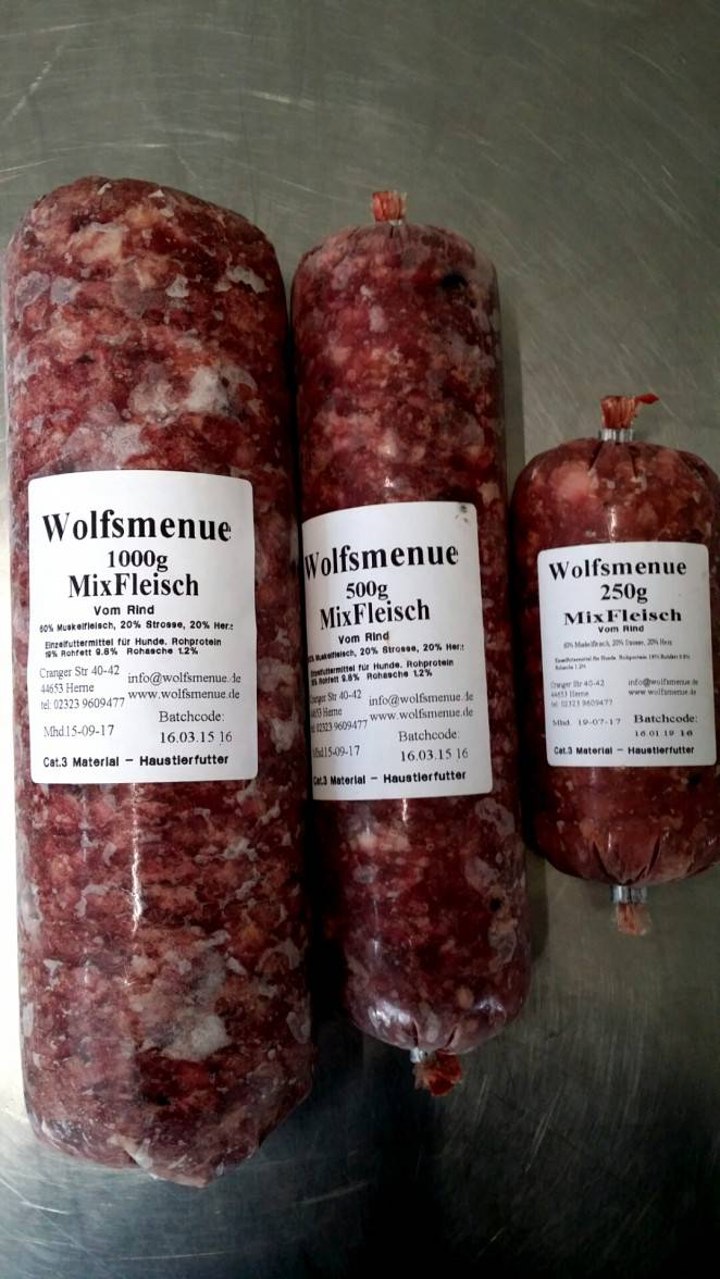 Angebot Wolfsmenue Mixfleisch 500g 1,95€