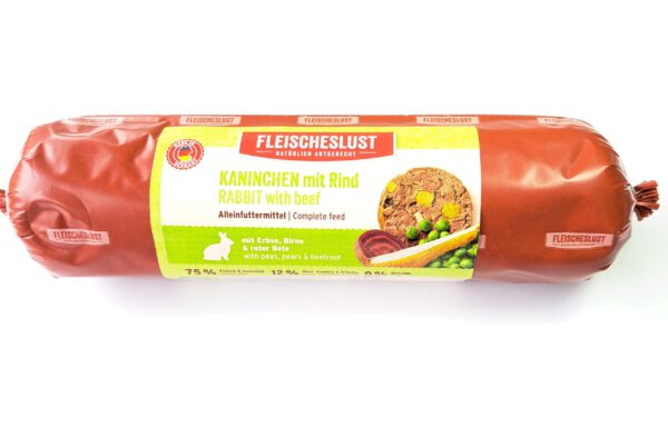Fleischeslust Kaninchen mit Rind 800g
