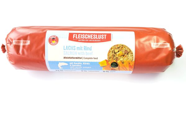 Fleischeslust Frischer Lachs mit Rind 800g