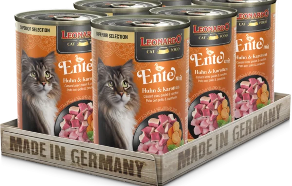 Leonardo Ente mit Huhn & Karotten fürs Kätzchen