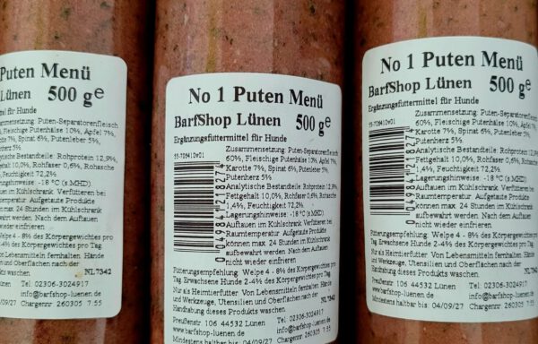 No1 Puten Menü 500g