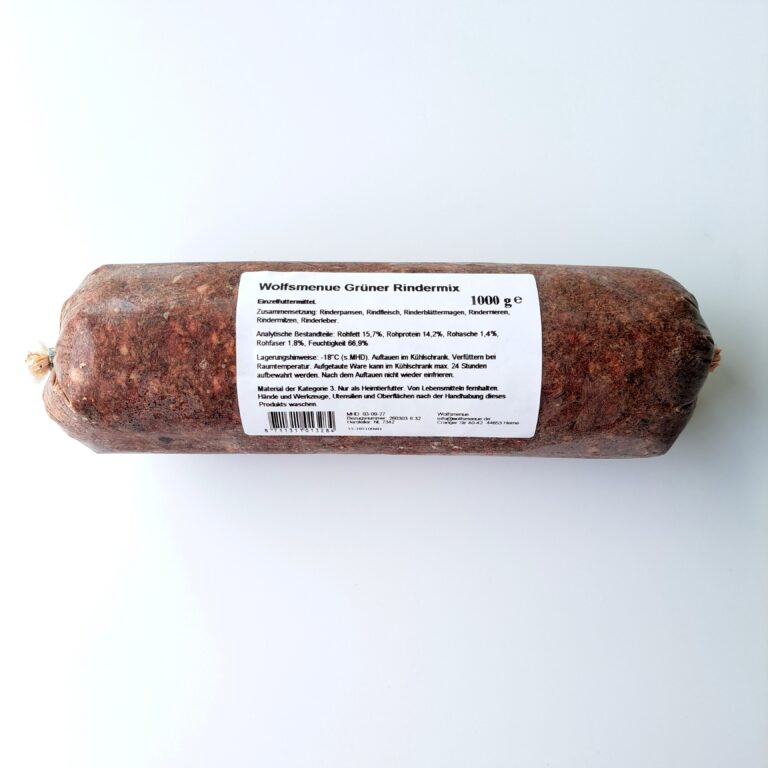 tiefgekühlte Wurst mit Fleischinhalt
