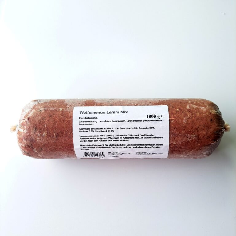 tiefgekühlte Wurst mit Fleischinhalt gewolft ähnlich Mett