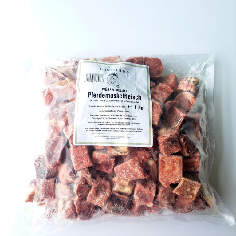 gewürfeltes Pferdefleisch