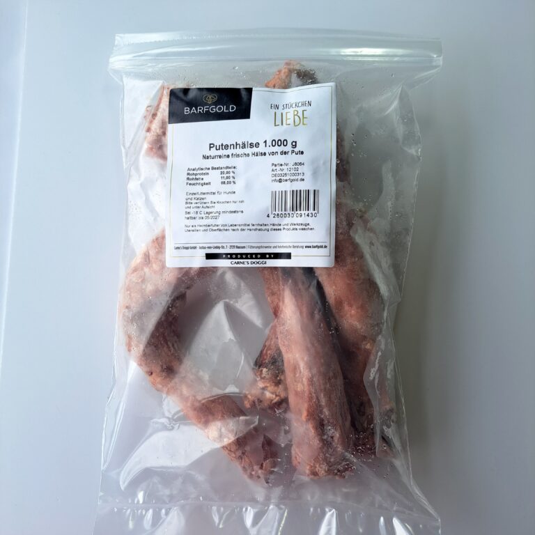 fleischige Putenhälse mehrere in einer Tüte