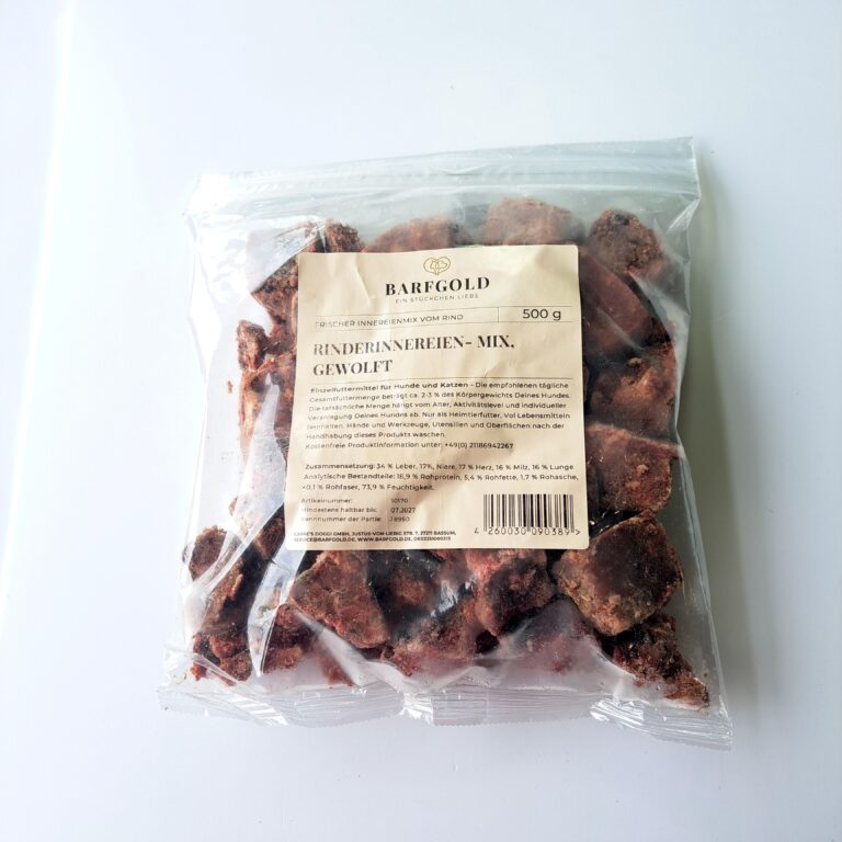 500g Beutel mit bröckeligen Innereien Stückchen